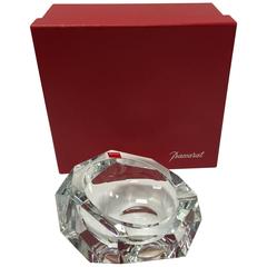 Large Baccarat Faceted Crystal Ashtray in Box