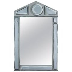 Hollyhock "Bébé" Mirror in Blue-Grey