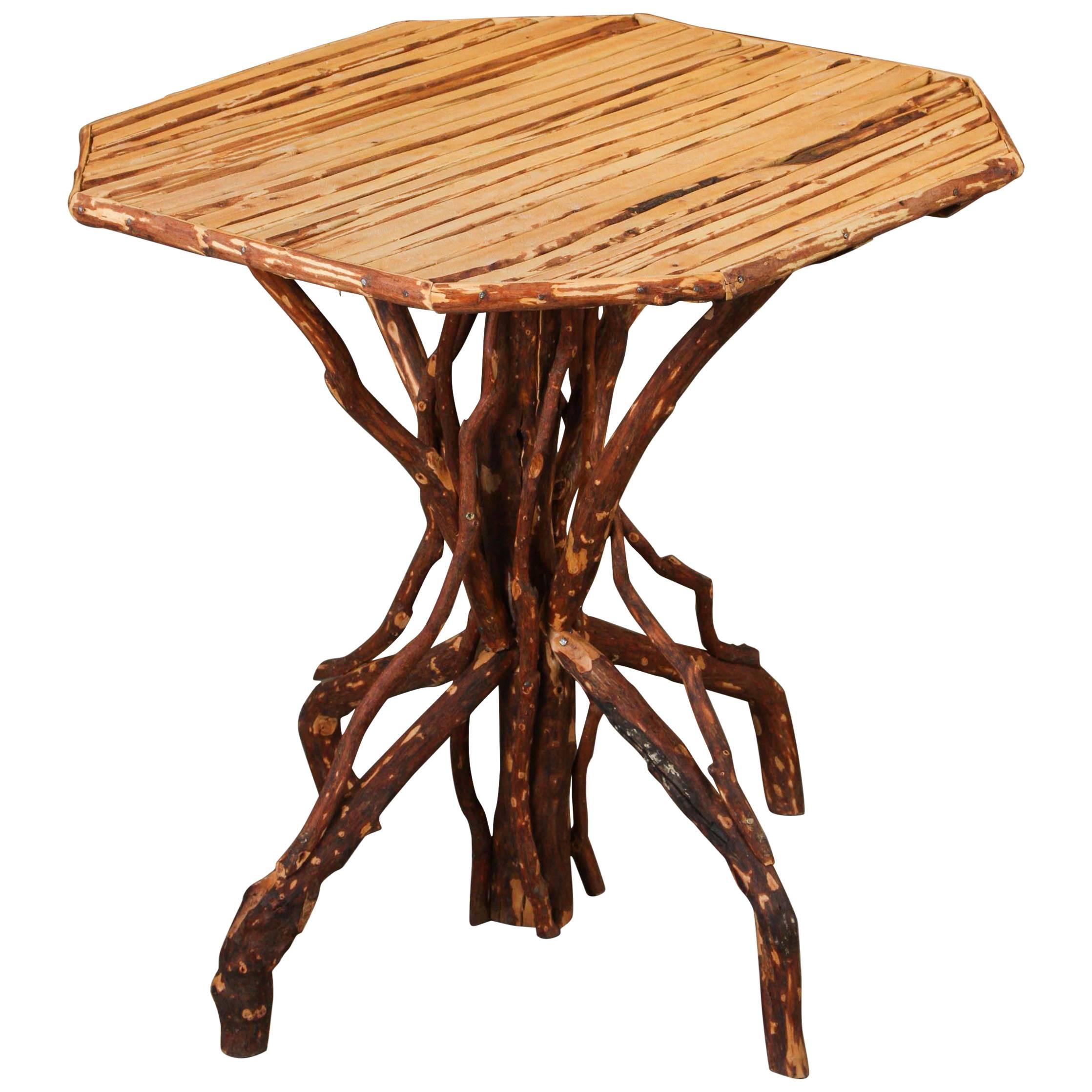 "Octagon" Table in Natural from Morocco For Sale