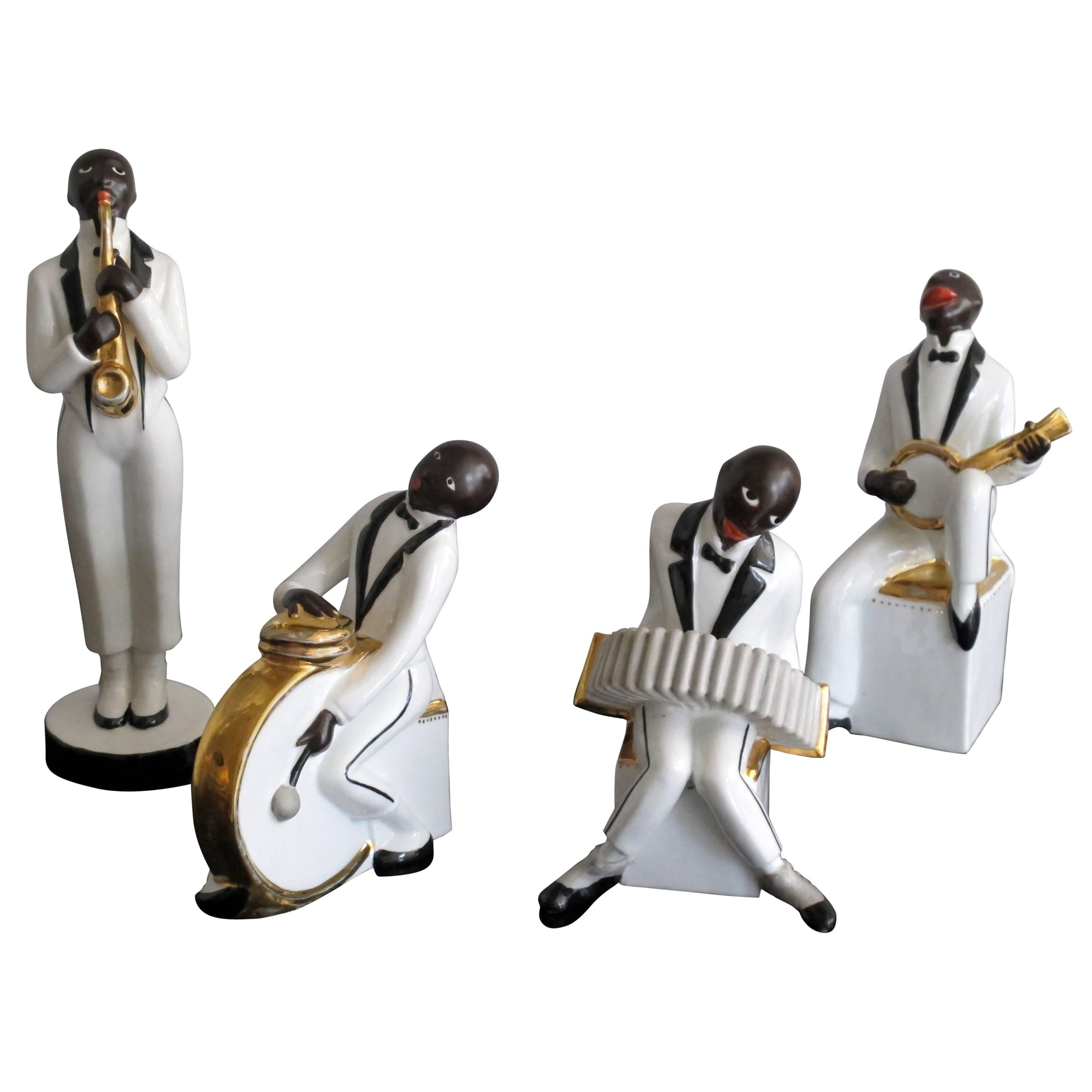 ROBJ Art Deco Jazz Band in Porcelain For Sale