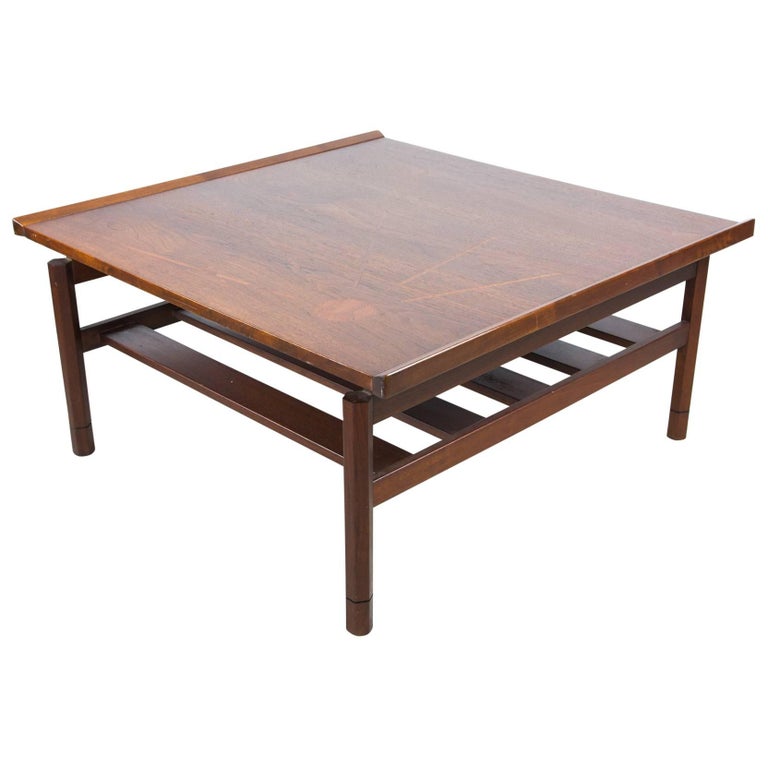 Floating Two-Tier Walnut Coffee Table at 1stDibs