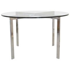 Mid-Century Chrome and Glass Game Table 3