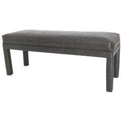 Parsons Bench in Faux Crocodile