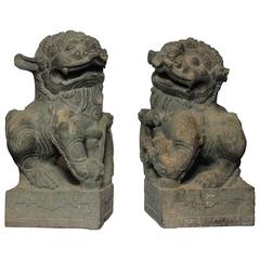 Pair of Foo Dogs, 18th Century 4