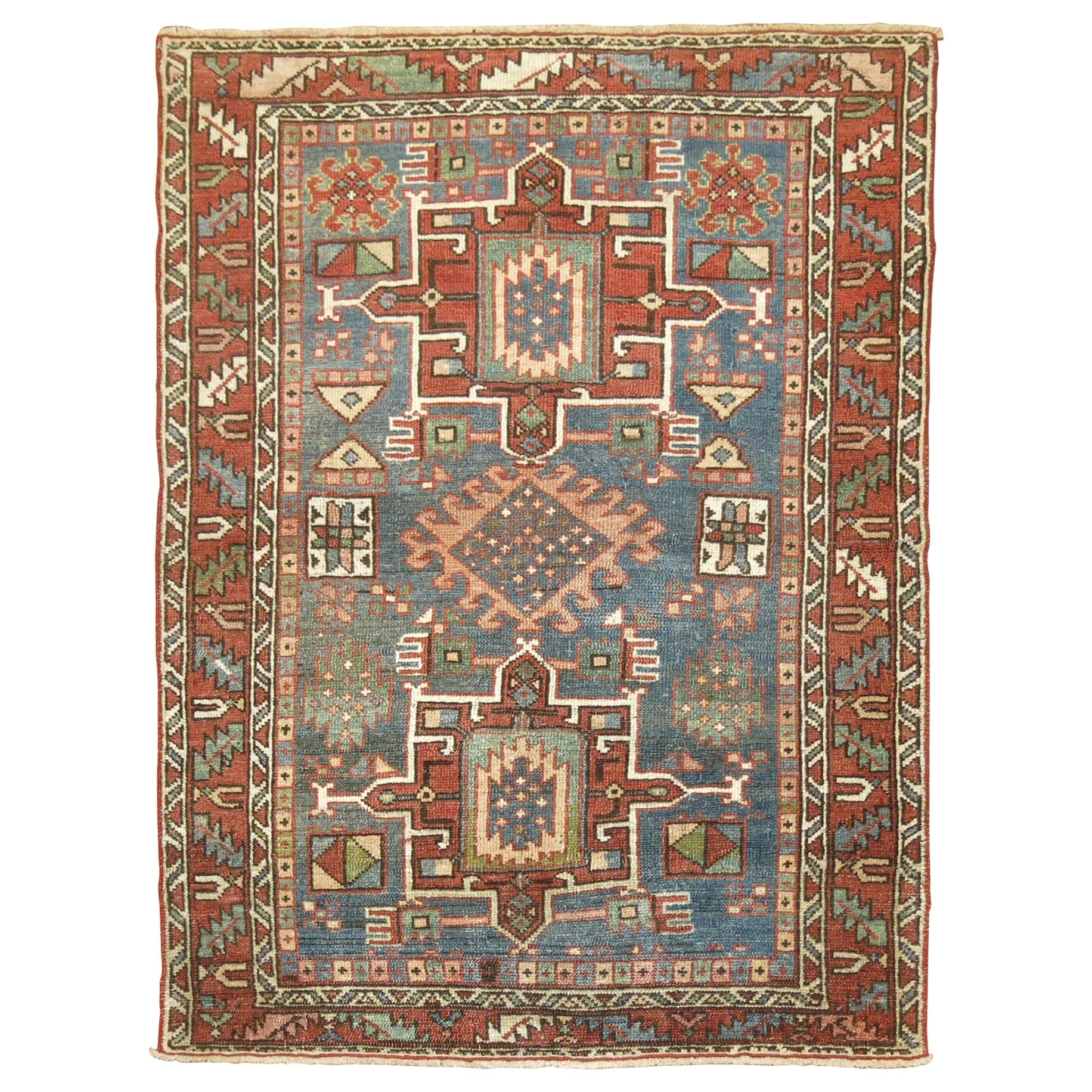 Antique Persian Heriz Rug For Sale