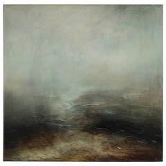 'Last Rays' Oil on Linen Abstract Painting 3