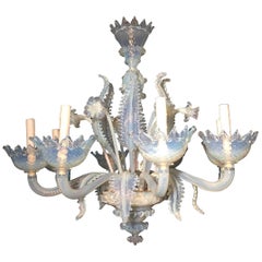 Rare Opal Venetian - Murano Chandelier 