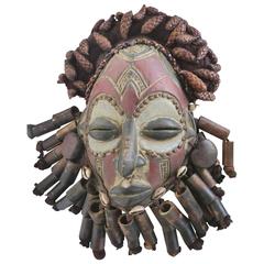 bamileke Westafrikanische Zeremonialmaske aus dem 20
