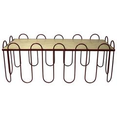 "Vague" Coffee Table in the Style Jean Royère, Made in France 1