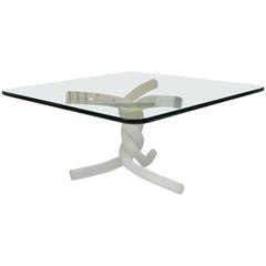 Coffee Table with Leg in Murano Glass and Top in Glass 6