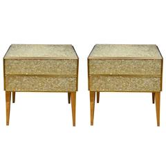 Pair of Brass Commodes﻿