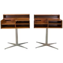 Pair of 1960s Italian Swivel Consoles by Fimsa