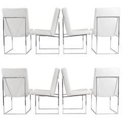 Set of Eight Milo Baughman for Thayer Coggin "1187" Dining Chairs