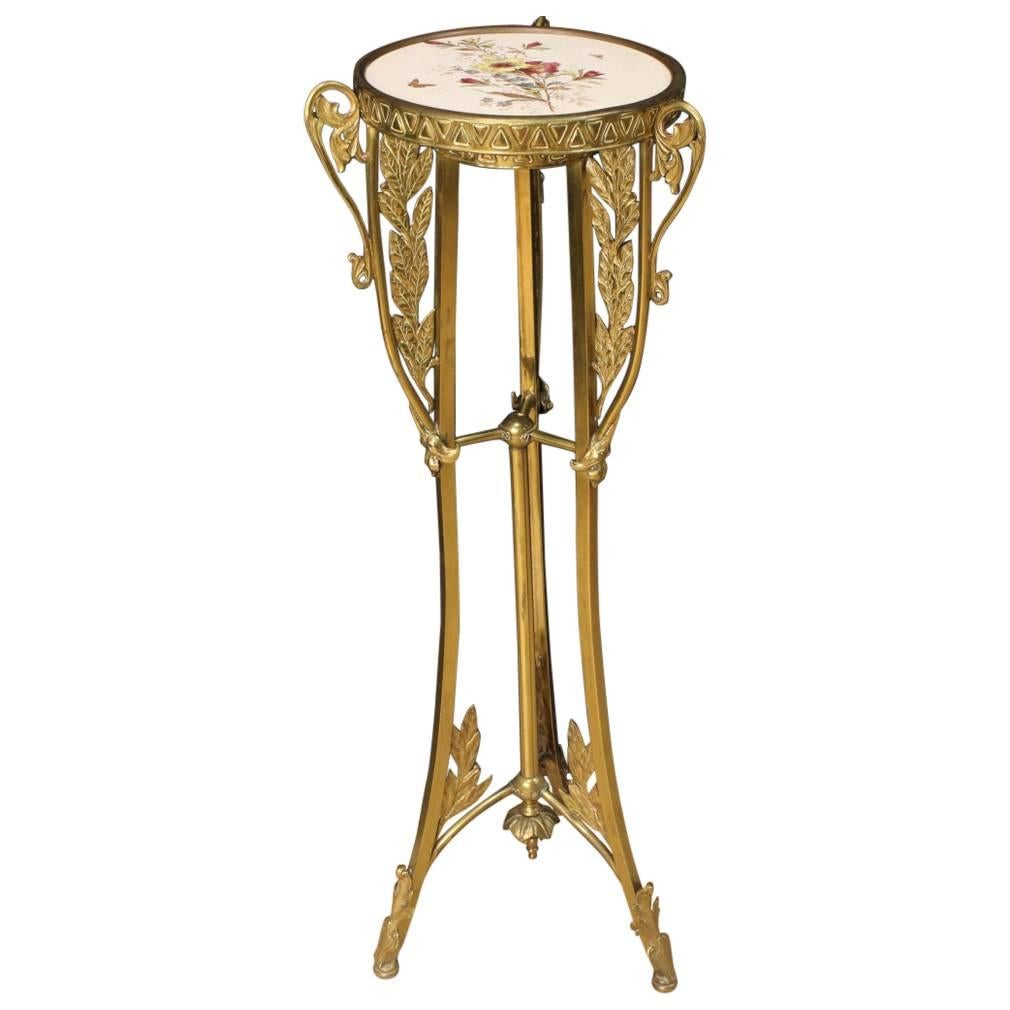 20th Century Spanish Tripod Table in Art Nouveau Style