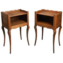 20th Century Pair of Louis XVI Style Bedside Tables
