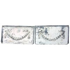 Pair of 19th Century Zinc Bellflower Panels 9