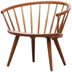 Yngve Ekström Lounge Oak Lounge Chair 'a'