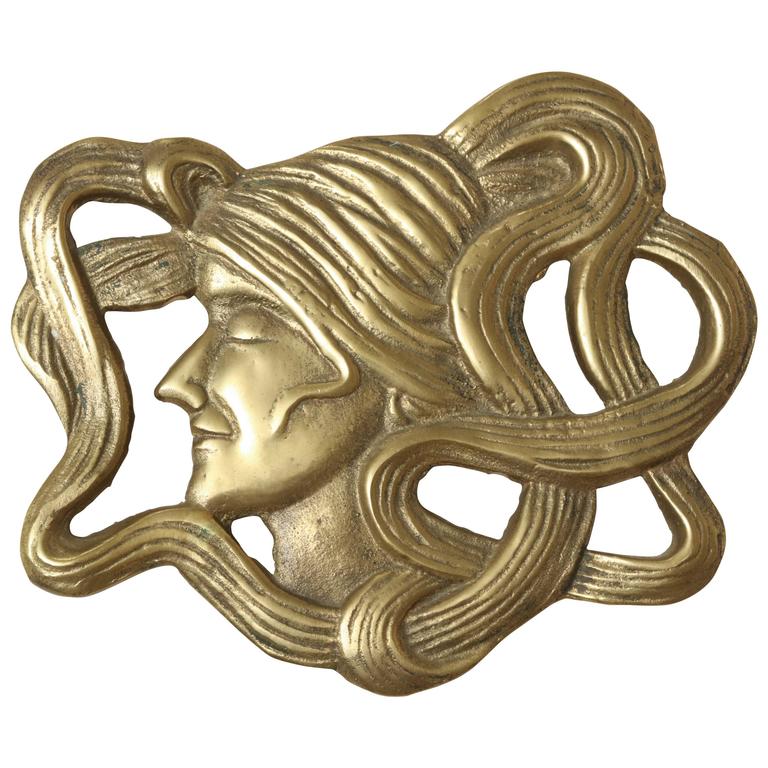 Vintage Art Deco Brass Trivet For Sale at 1stDibs