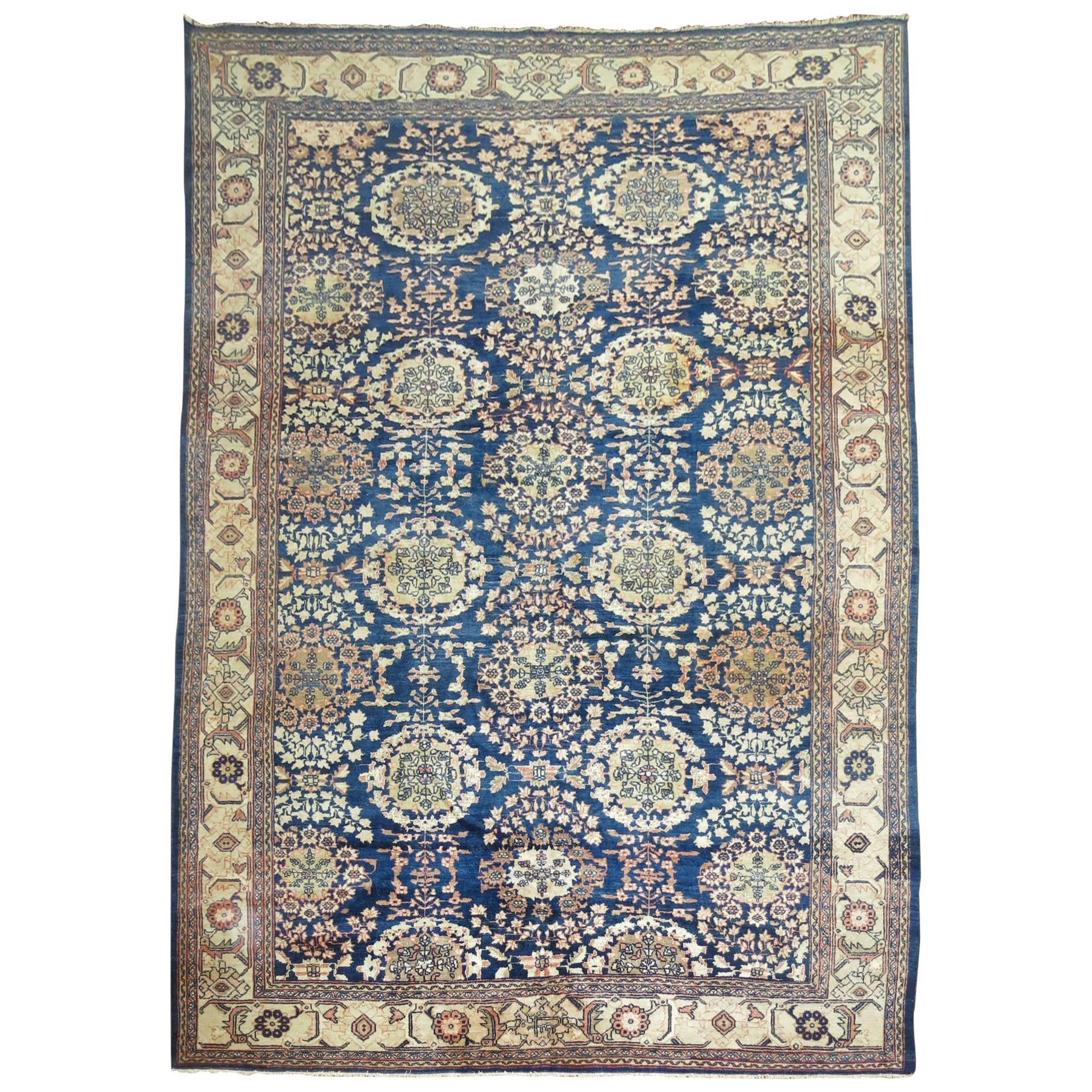 Blauer Persischer Mahal Teppich