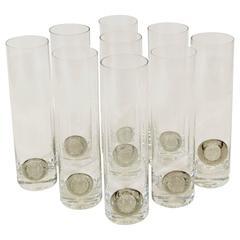 Vintage Rosenthal "Shou" Medallion Crystal Beer Glasses
