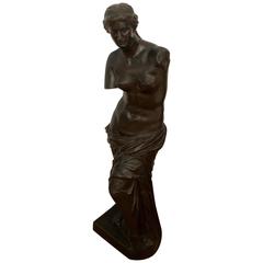 Romantic Bronze Sculpture of a Goddess 3