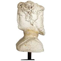 Greco/Roman Two Faced Bust on a Black Stand