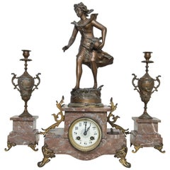 Ch. Ruchot Art Nouveau Clock