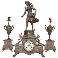 Ch. Ruchot Art Nouveau Clock 4