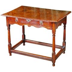 Early 18th Century Pollard/Burr Oak Side Table
