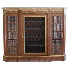 Napoleon III Hall Cabinet in Walnut with Ormolu in the Louis XVI Style 4