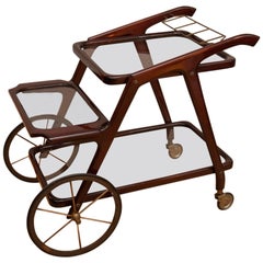 Vintage Bar Cart by Cesare Lacca, Italy, circa 1950