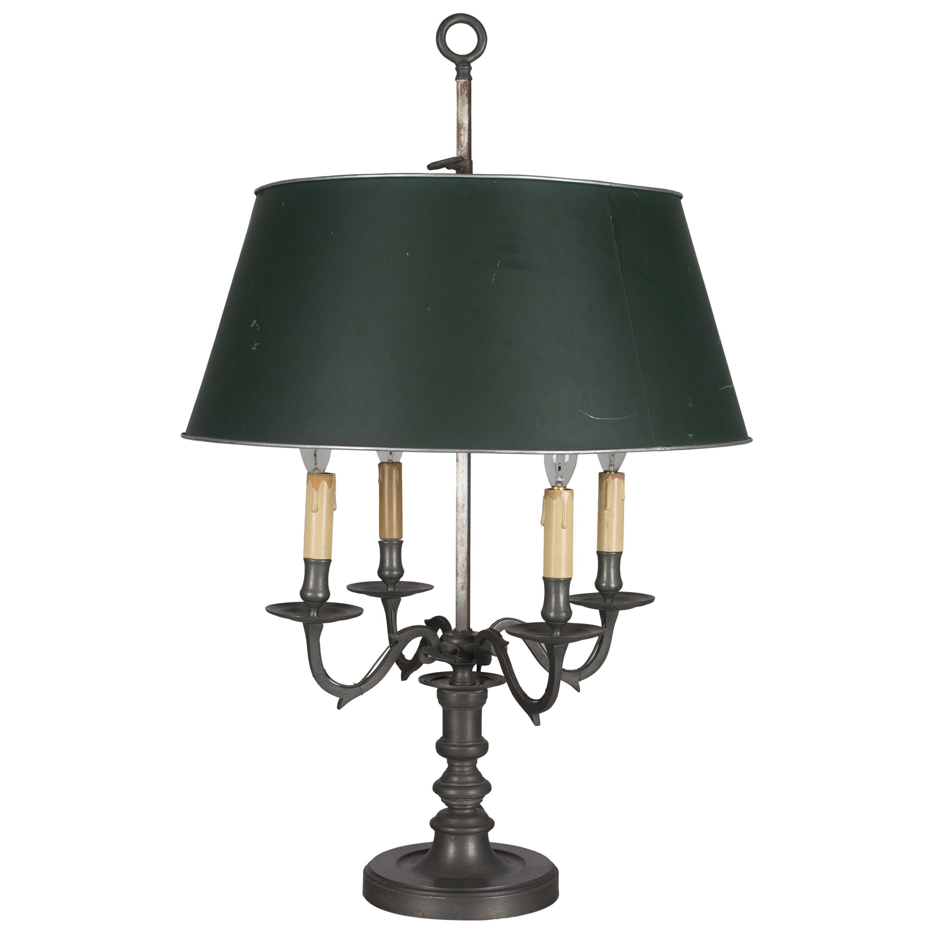 Large French Bouillotte Table Lamp