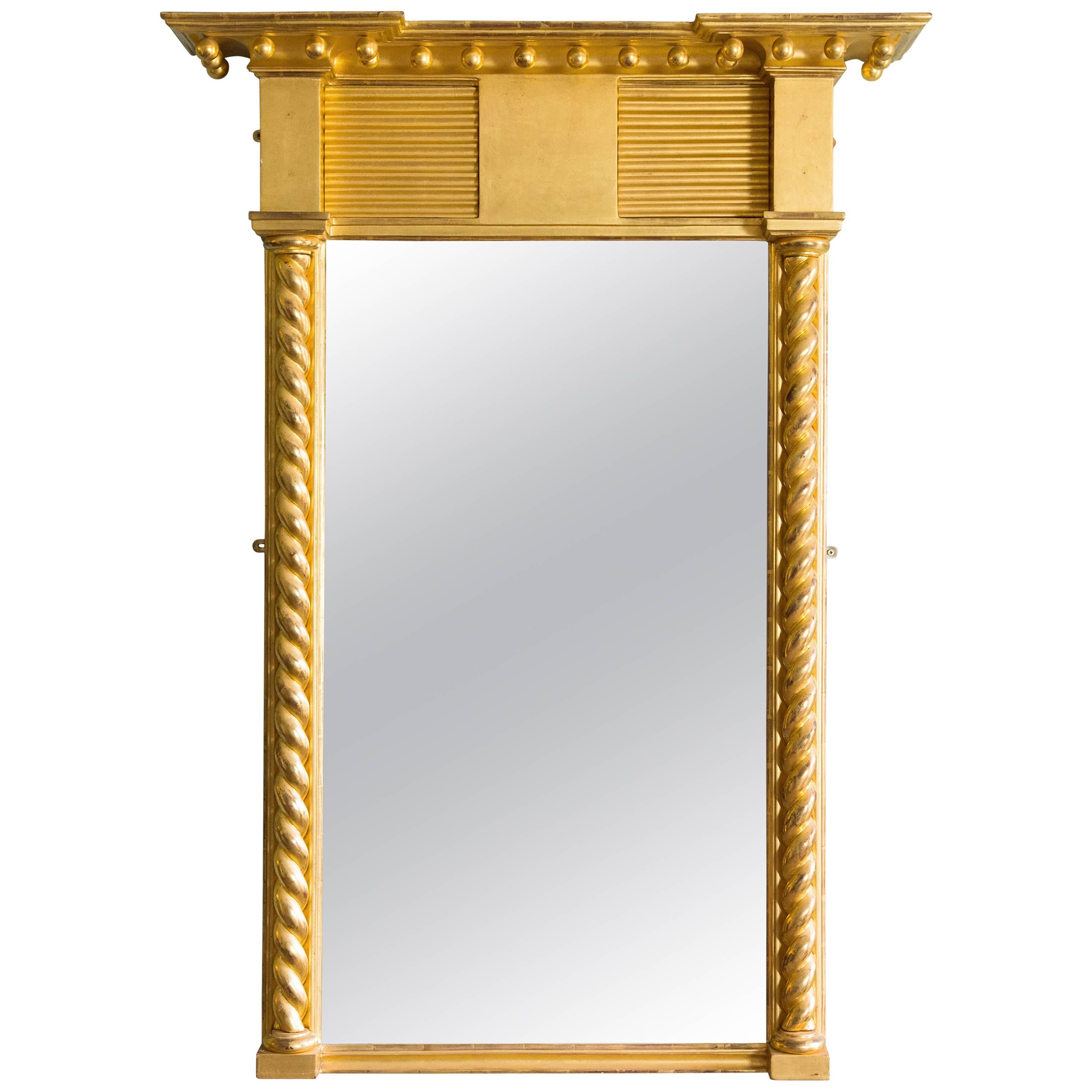 Regency Style Giltwood Pier Mirror For Sale