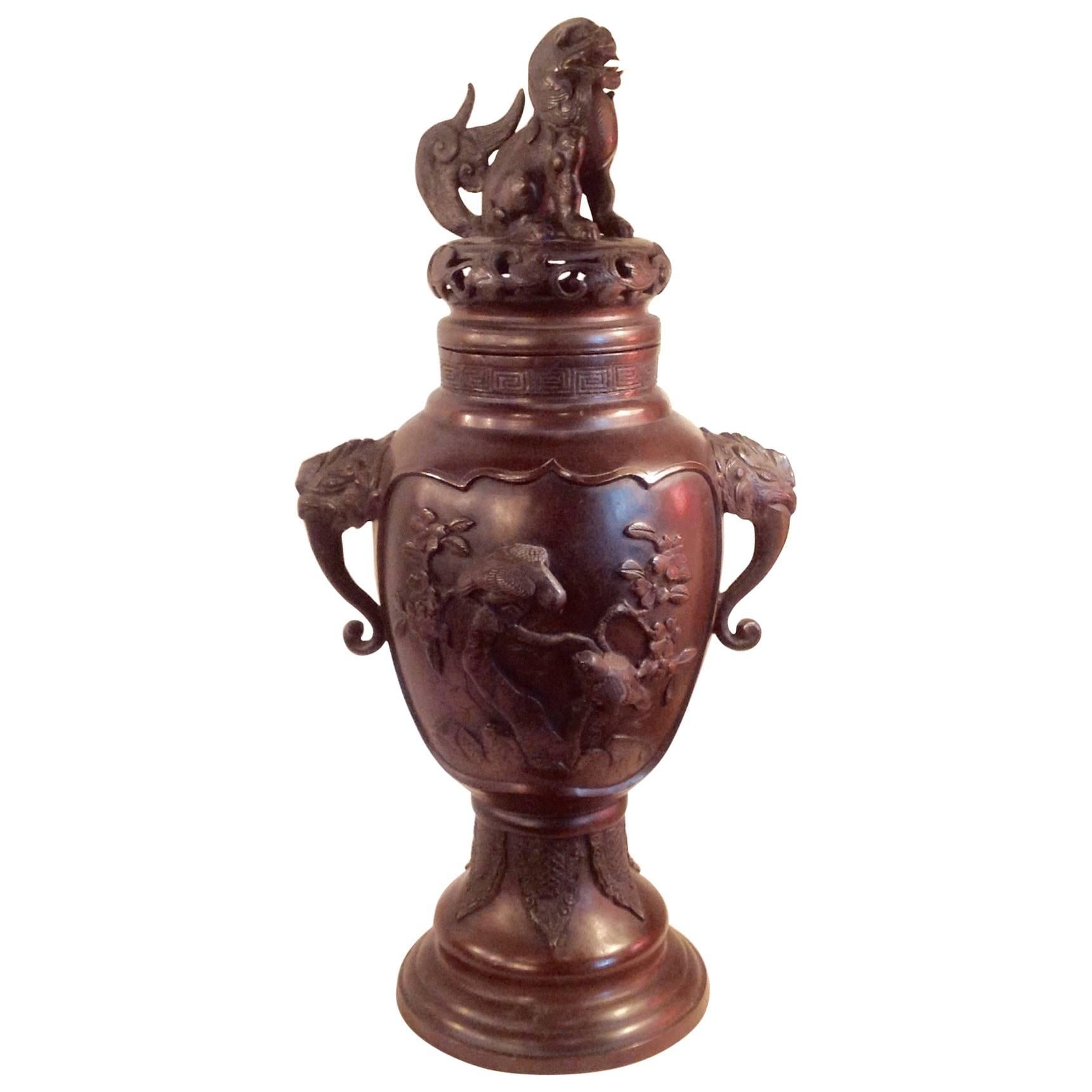 Asian Bronze Urn/Censer For Sale