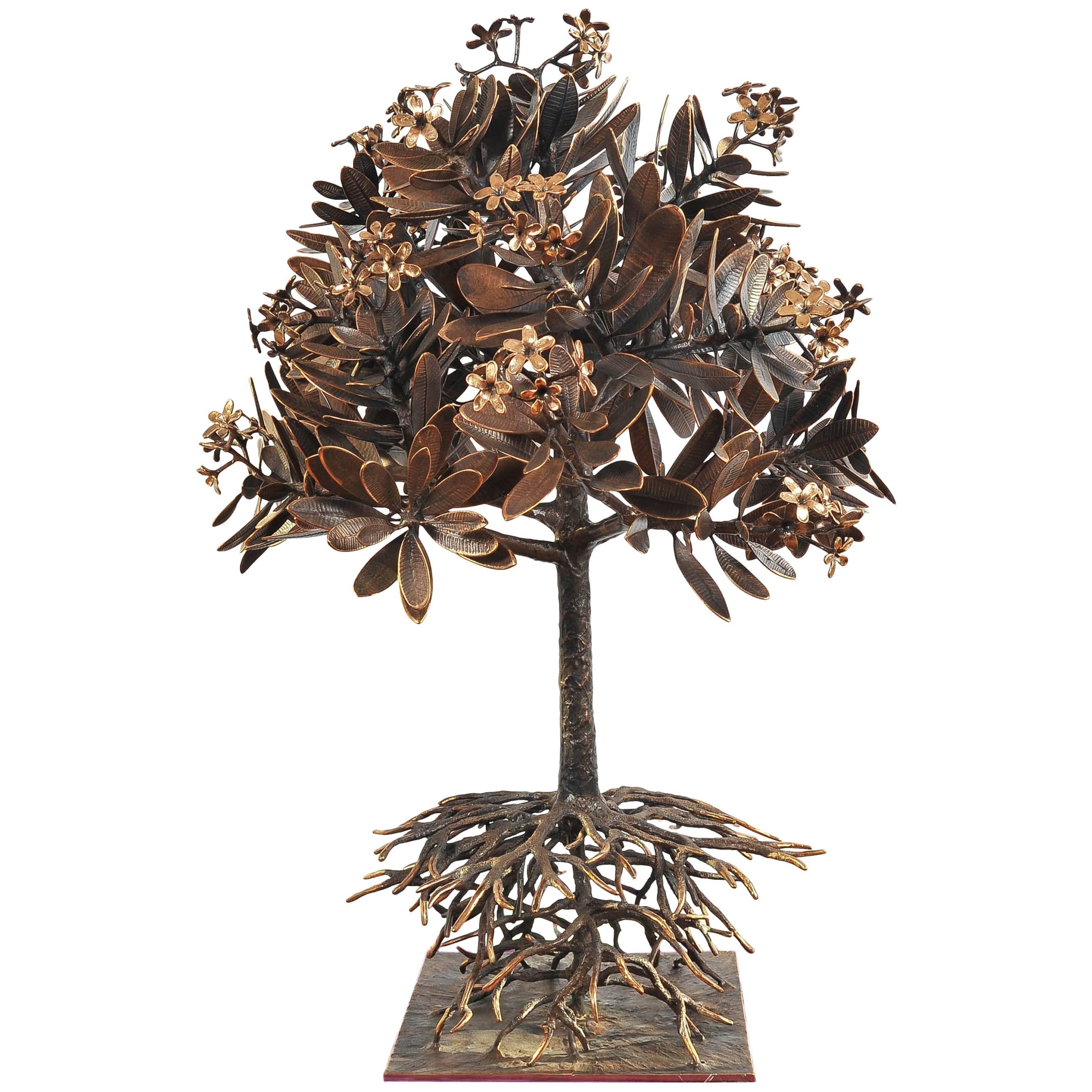 Lifesize Bronze Champa Tree