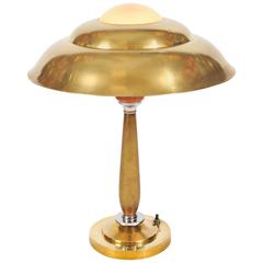 1930s French Domed Table Lamp