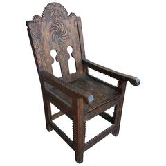 Vintage Moroccan Cedar Wood Chairs