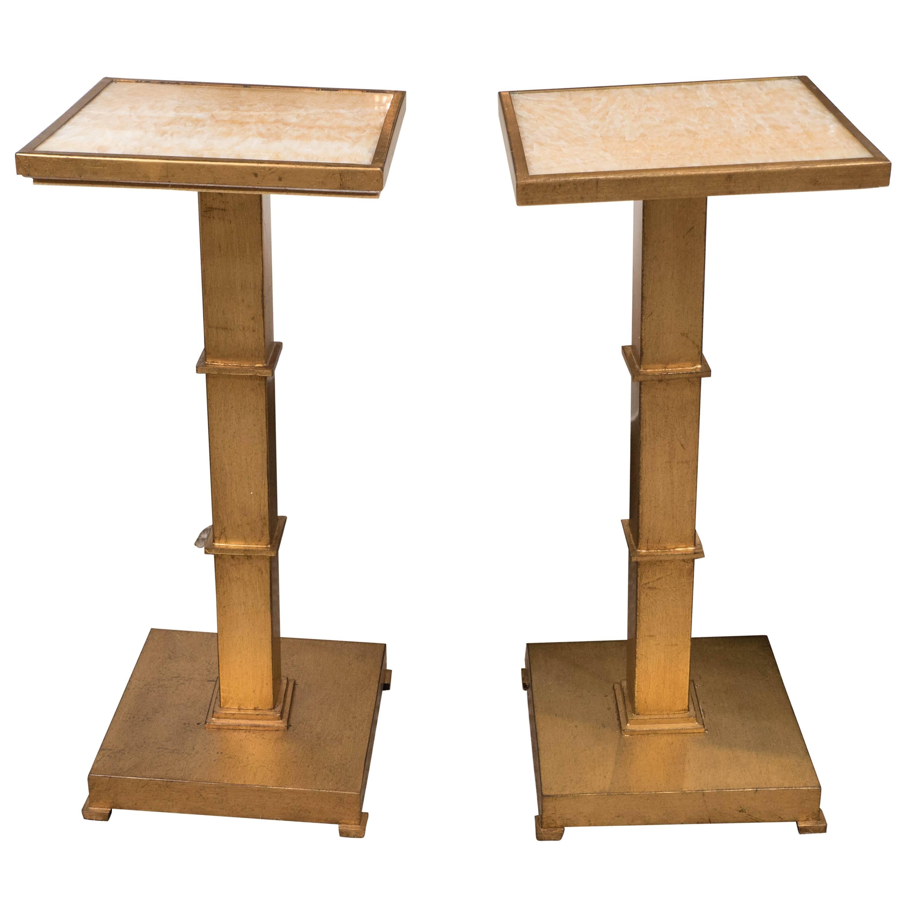 Pair of Chic Small Side Tables
