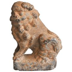 Chinese Stone Model of a Guardian Lion, 14th Century