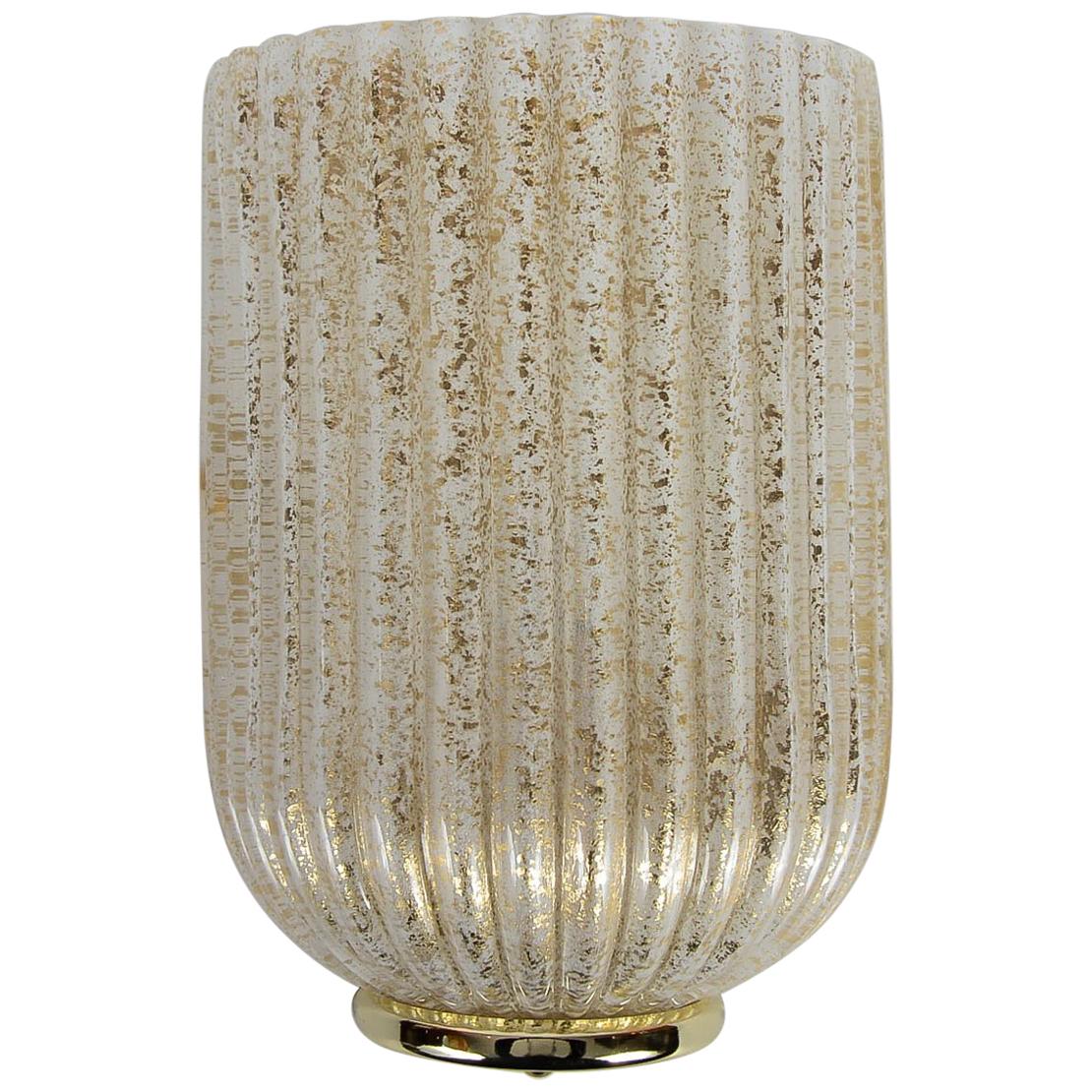 Coppia di lampade in vetro di Murano in vendita