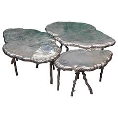 Pair of Side Tables or Set of Cocktail Tables