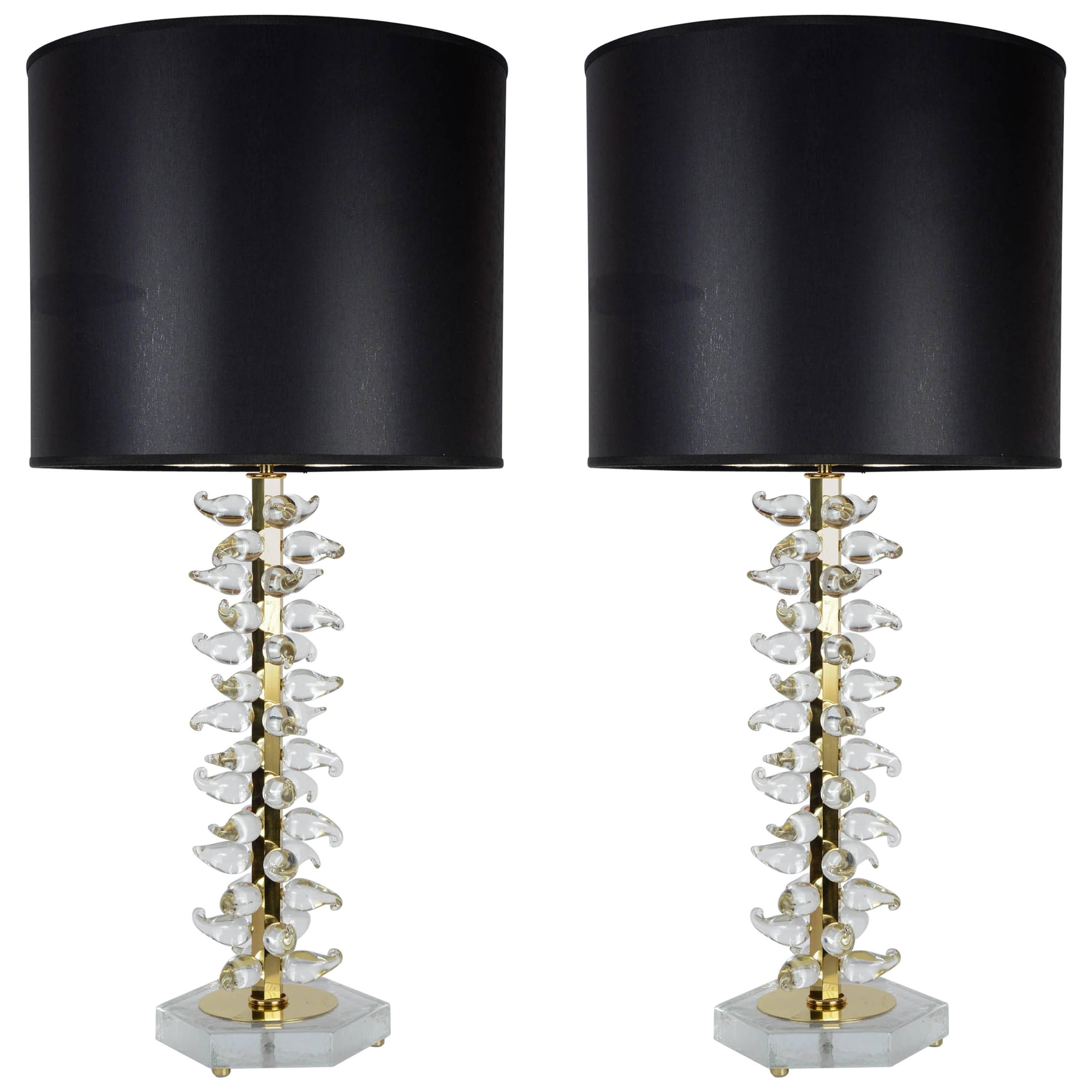 Pair of Lamps Designed by Juanluca Fontana For Sale
