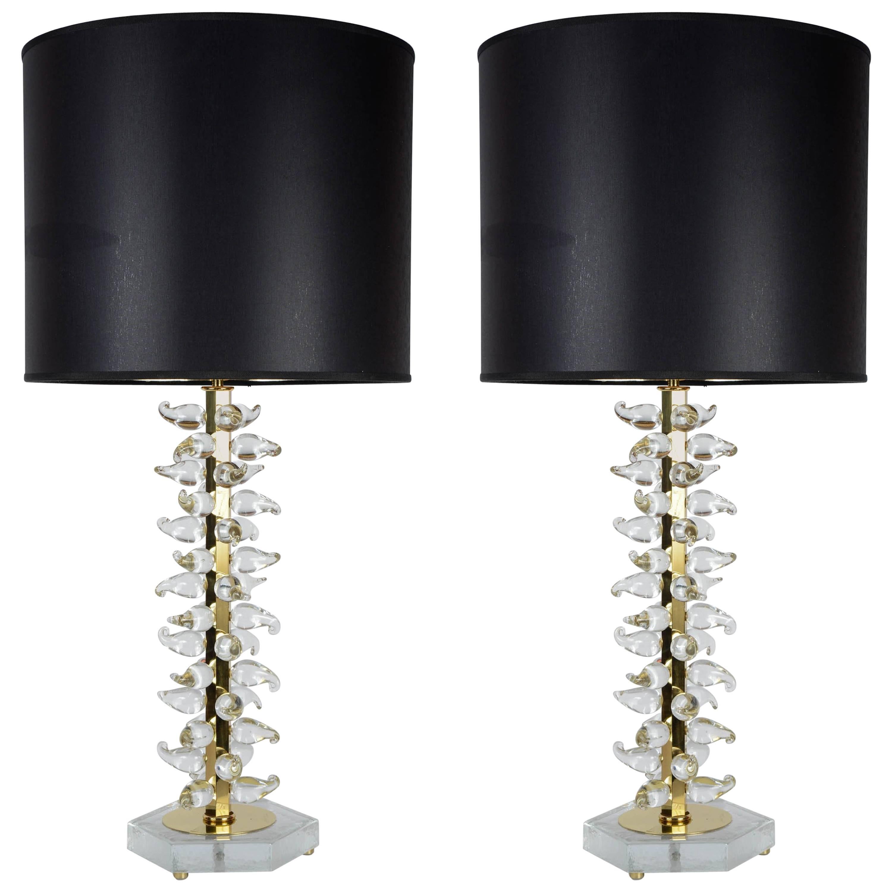 Paire de lampes conçues par Juanluca Fontana en vente