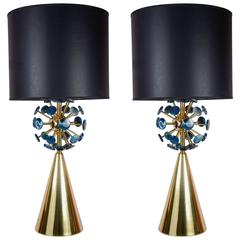 Fantastic Pair of Lamps with Agates by Juanluca Fontan 8