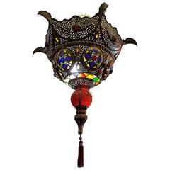 Moroccan Extravagant Copper Lantern, Lamp