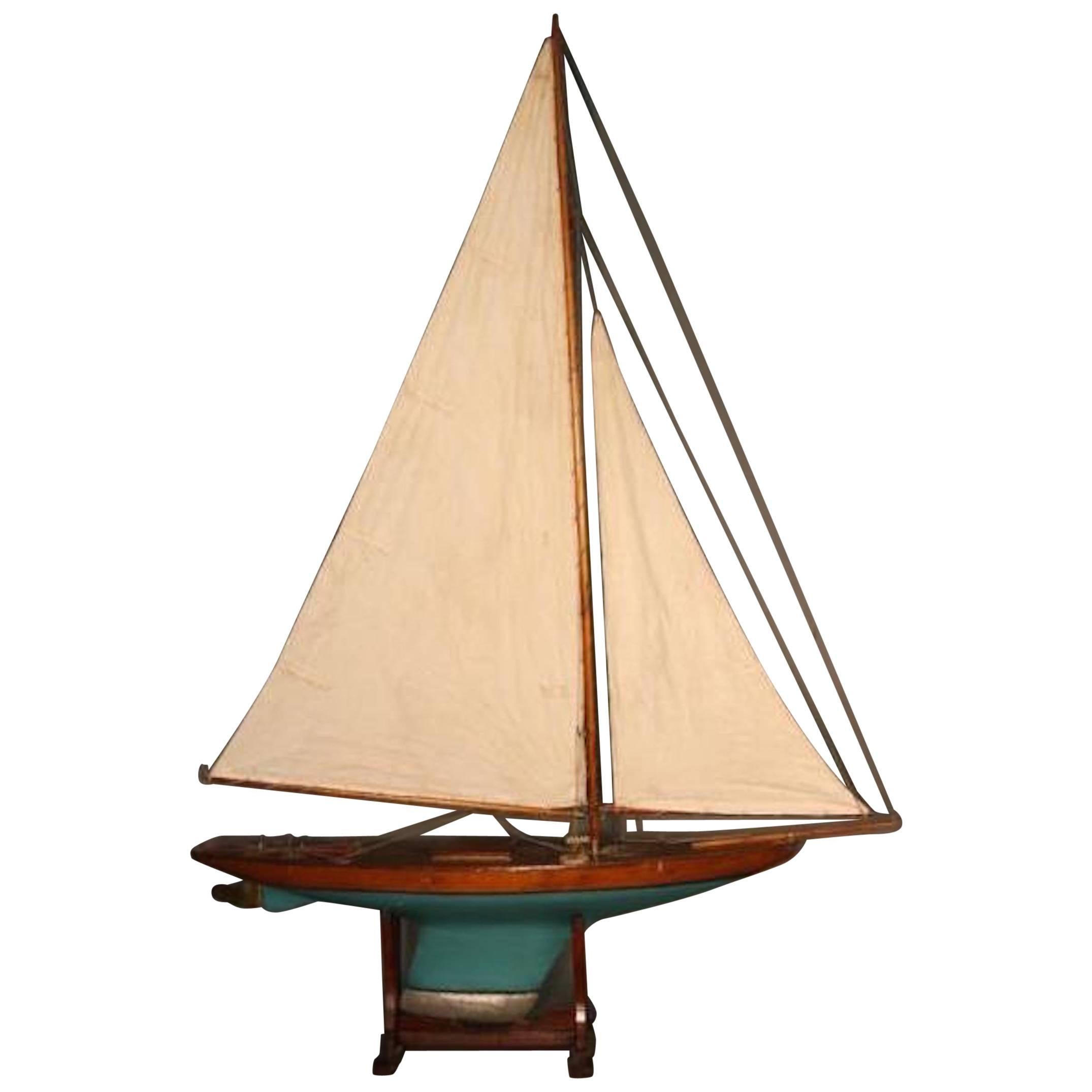Vintage Pond Yacht Model