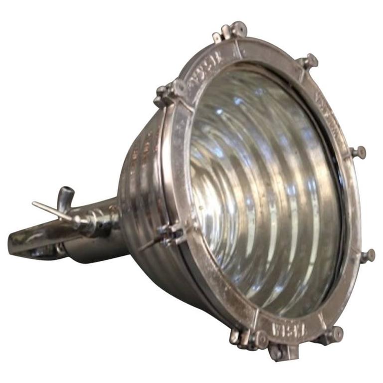 Aluminum Ship's Cargo Light For Sale at 1stDibs