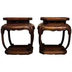 Pair of Mid-20th Century Wooden Side Tables