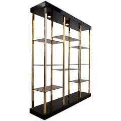 1980s Hollywood Regency Etagere by Belgo Chrome