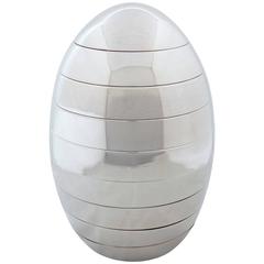 Space Age Egg Sculpture, Stacking Serving Trays by Tommaso Barbi, Italy, 1970s 7